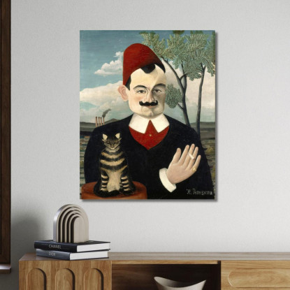 Ritratto Del Sig Henri Rousseau hrs21 quadro stampato su tela