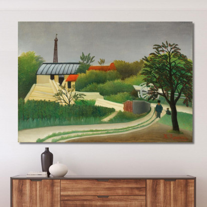 Segheria Vicino A Parigi Henri Rousseau hrs27 quadro stampato su tela