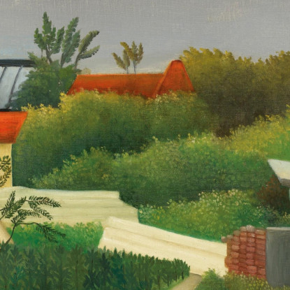 Segheria Vicino A Parigi Henri Rousseau hrs27 quadro stampato su tela