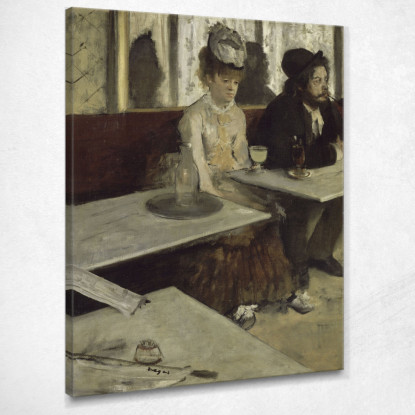 In Un Bar Edgar Degas edg182 quadro stampato su tela