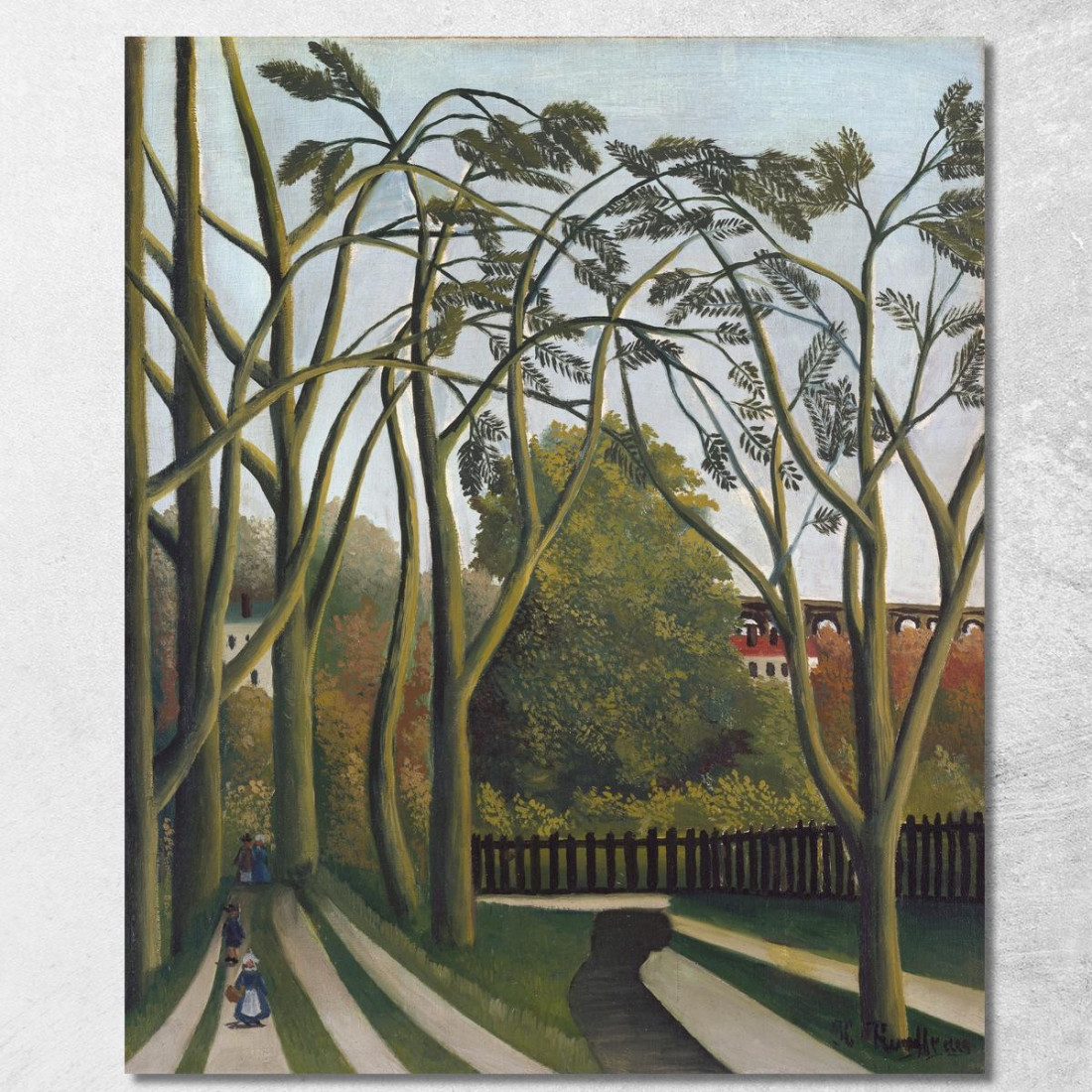 Le Rive Della Bièvre Vicino A Bicêtre Henri Rousseau hrs29 quadro stampato su tela