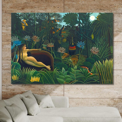 Il Sogno Henri Rousseau hrs30 quadro stampato su tela