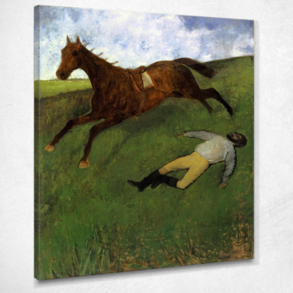 Fantino Ferito Edgar Degas edg183 quadro stampato su tela