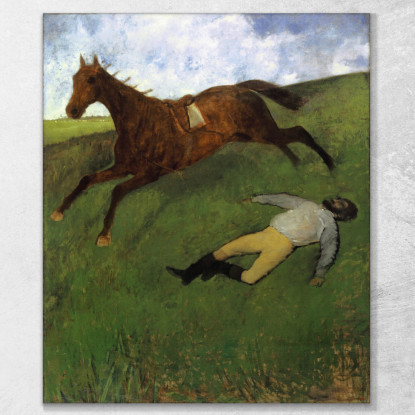 Fantino Ferito Edgar Degas edg183 quadro stampato su tela