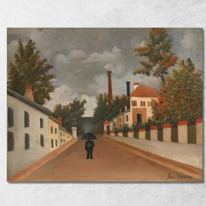 Veduta Dei Dintorni Di Parigi Henri Rousseau hrs48 quadro stampato su tela