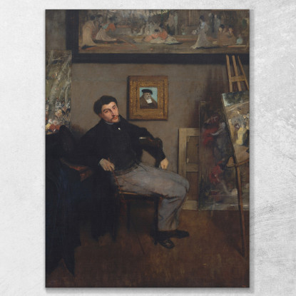 James-Jacques-Joseph Tissot Edgar Degas edg187 quadro stampato su tela