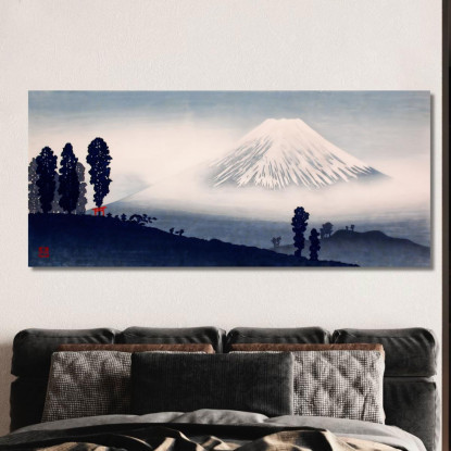 Monte Fuji Hiroaki Takahashi htk21 quadro stampato su tela