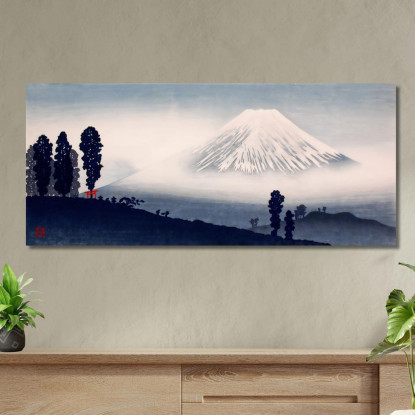 Monte Fuji Hiroaki Takahashi htk21 quadro stampato su tela
