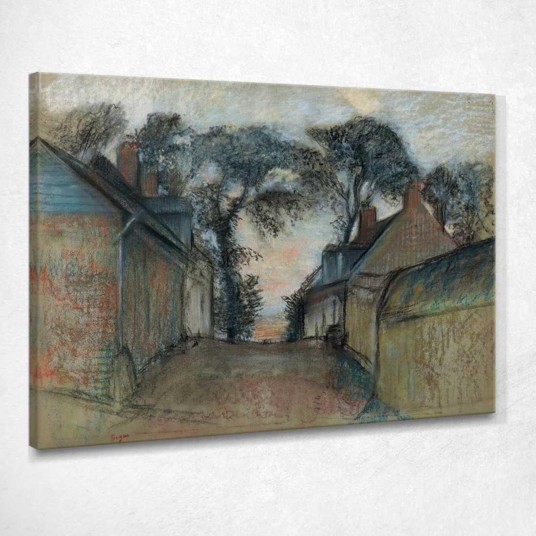 Rue Quesnoy A Saint-Valéry-Sur-Somme Edgar Degas edg192 quadro stampato su tela