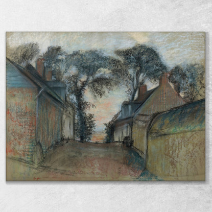 Rue Quesnoy A Saint-Valéry-Sur-Somme Edgar Degas edg192 quadro stampato su tela