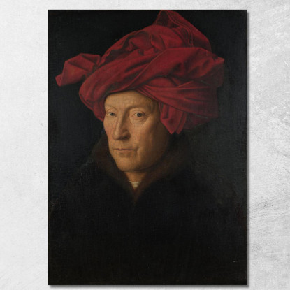 Ritratto Di Un Uomo Jan van Eyck jve1 quadro stampato su tela