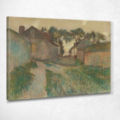 Rue Quesnoy Saint-Valéry-Sur-Somme Edgar Degas edg193 quadro stampato su tela