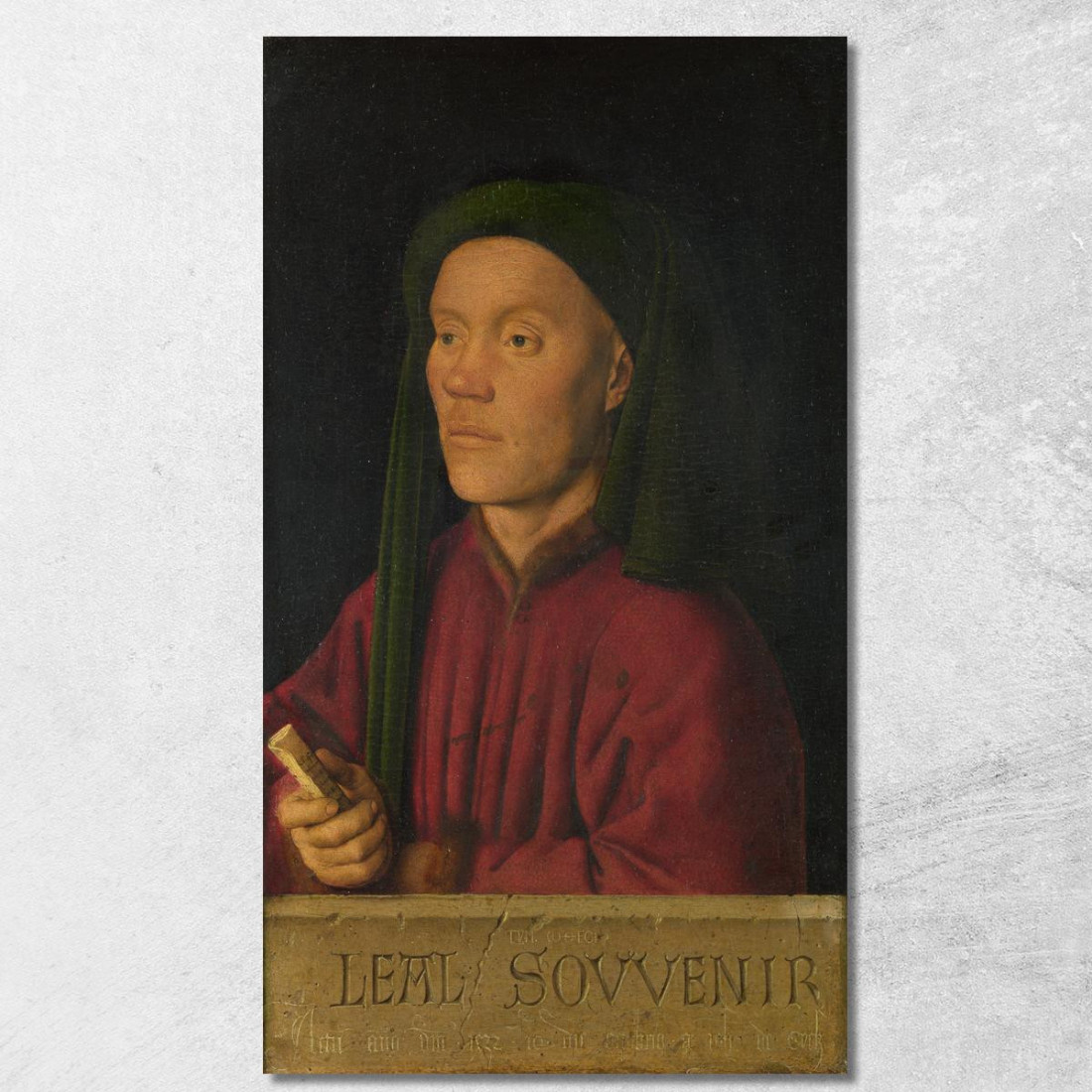 Ritratto Di Un Uomo Léal Souvenir Jan van Eyck jve3 quadro stampato su tela