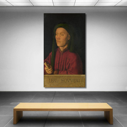 Ritratto Di Un Uomo Léal Souvenir Jan van Eyck jve3 quadro stampato su tela