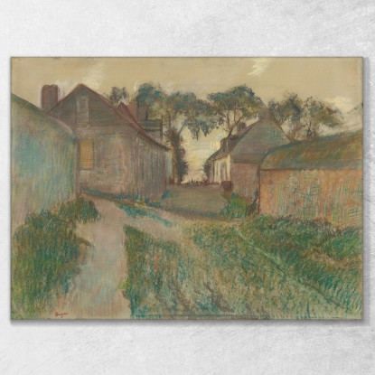Rue Quesnoy Saint-Valéry-Sur-Somme Edgar Degas edg193 quadro stampato su tela