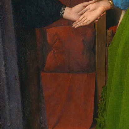 Sposo Arnolfini 2 Jan van Eyck jve5 quadro stampato su tela