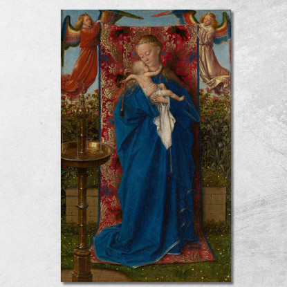 Madonna Alla Fontana Jan van Eyck jve7 quadro stampato su tela