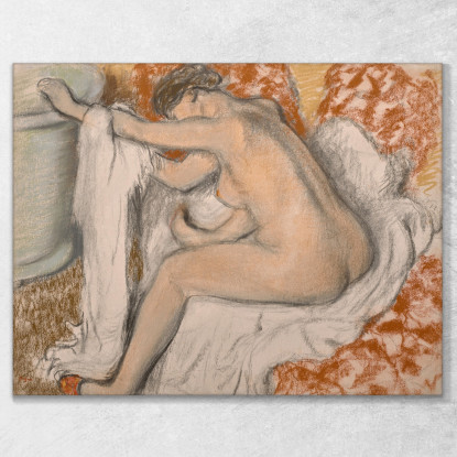 Uscire Dal Bagno Edgar Degas edg195 quadro stampato su tela