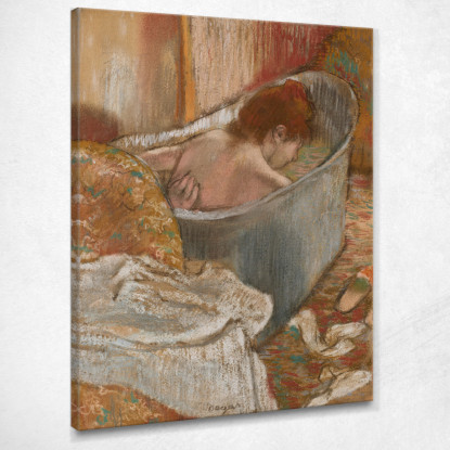 Le Bain (Donna Nella Vasca Da Bagno) Edgar Degas edg197 quadro stampato su tela