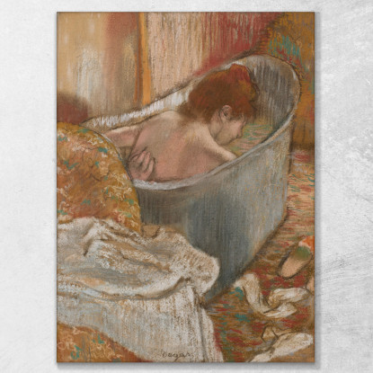 Le Bain (Donna Nella Vasca Da Bagno) Edgar Degas edg197 quadro stampato su tela