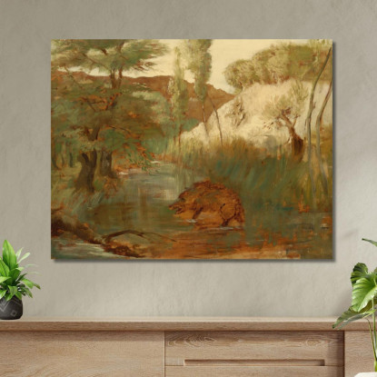 Il Cinghiale Edgar Degas edg199 quadro stampato su tela