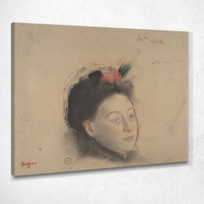 Signora Lisle Edgar Degas edg202 quadro stampato su tela