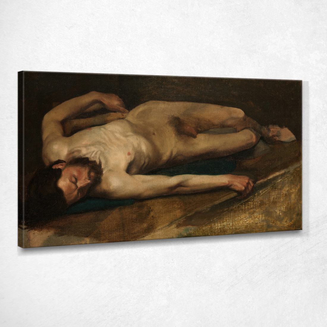 Nudo Maschile Edgar Degas edg208 quadro stampato su tela