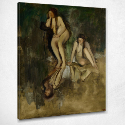 La Signorina Fiocre Nel Balletto La Source Edgar Degas edg213 quadro stampato su tela