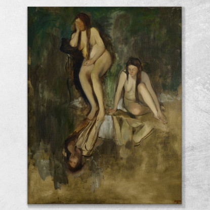 La Signorina Fiocre Nel Balletto La Source Edgar Degas edg213 quadro stampato su tela