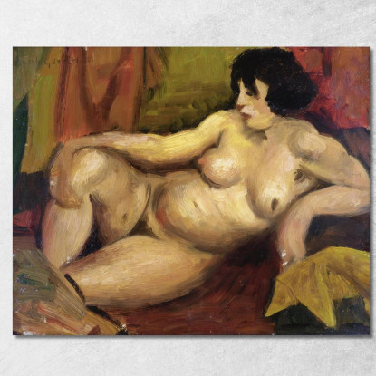 Nudo Sdraiato Mark Gertler mgr20 quadro stampato su tela