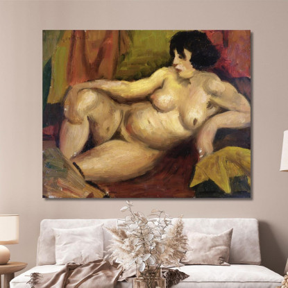 Nudo Sdraiato Mark Gertler mgr20 quadro stampato su tela