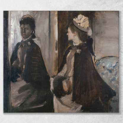 La Signora Jeantaud Allo Specchio Edgar Degas edg216 quadro stampato su tela