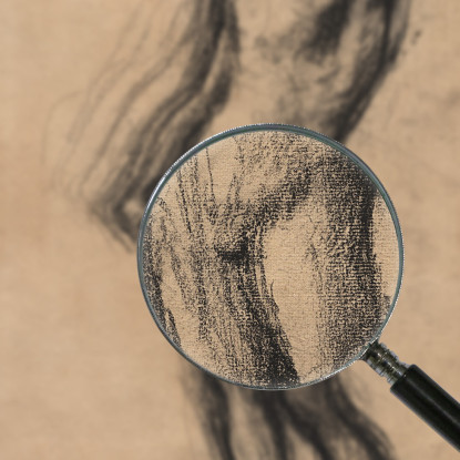 Uomo Nudo In Piedi Con La Mano Sinistra Alzata Edgar Degas edg217 quadro stampato su tela