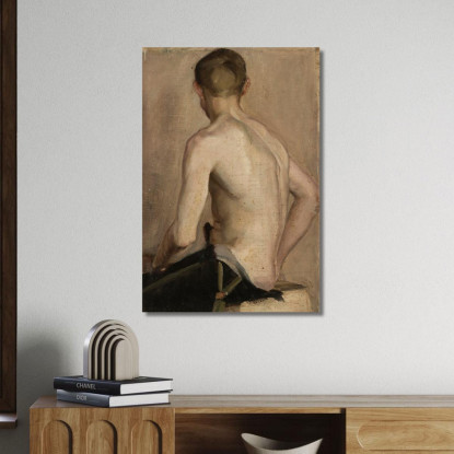 Atto Maschile Seduto Nikolai Triik ntr10 quadro stampato su tela