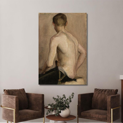 Atto Maschile Seduto Nikolai Triik ntr10 quadro stampato su tela