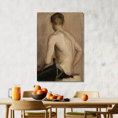 Atto Maschile Seduto Nikolai Triik ntr10 quadro stampato su tela