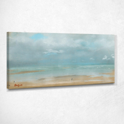 Spiaggia Con La Bassa Marea Edgar Degas edg222 quadro stampato su tela