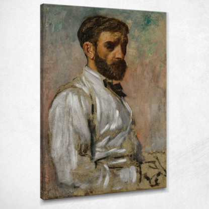 Ritratto Di Un Artista (Léon Bonnat) Edgar Degas edg225 quadro stampato su tela