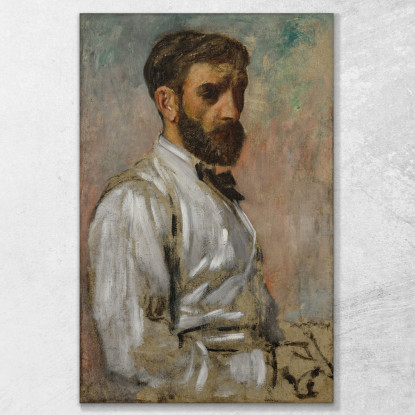 Ritratto Di Un Artista (Léon Bonnat) Edgar Degas edg225 quadro stampato su tela