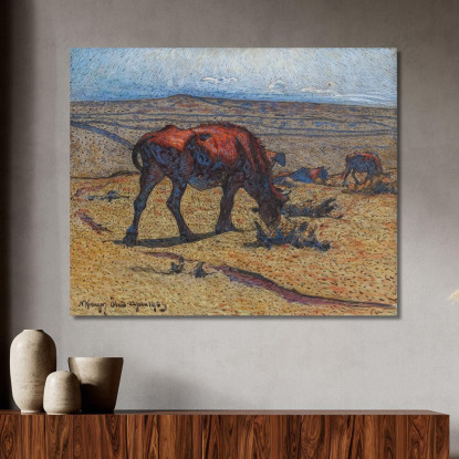 Giovenche Nils Kreuger nkr24 quadro stampato su tela