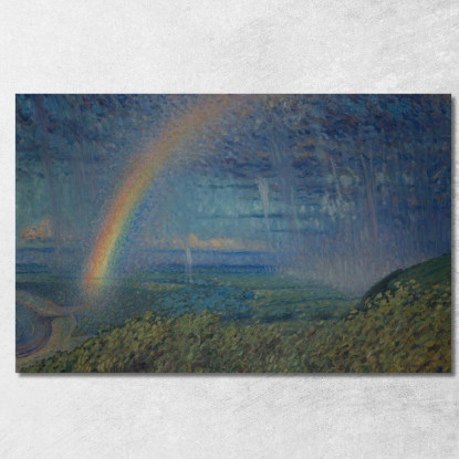 Arcobaleno Nils Kreuger nkr42 quadro stampato su tela