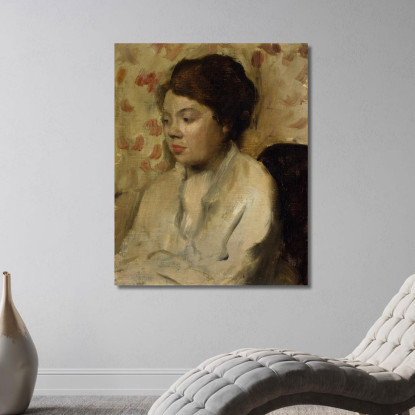 Ritratto Di Una Giovane Donna Edgar Degas edg229 quadro stampato su tela