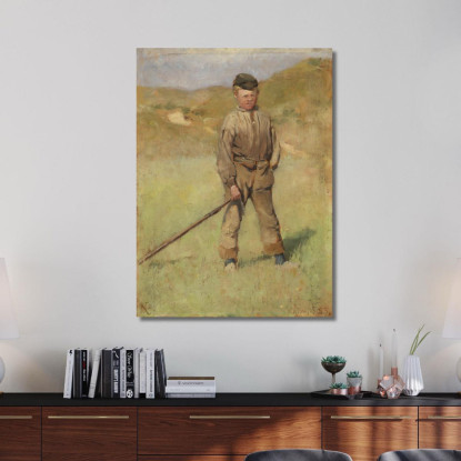 Motivo Del Giovane Ragazzo Fran Holland Nils Kreuger nkr58 quadro stampato su tela