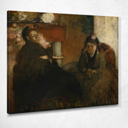 Ritratto Di Signora. Lisle E La Signora Loubens Edgar Degas edg233 quadro stampato su tela