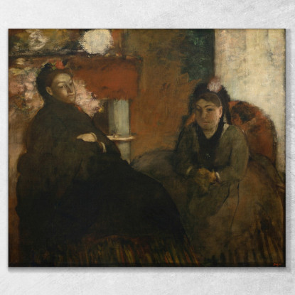 Ritratto Di Signora. Lisle E La Signora Loubens Edgar Degas edg233 quadro stampato su tela