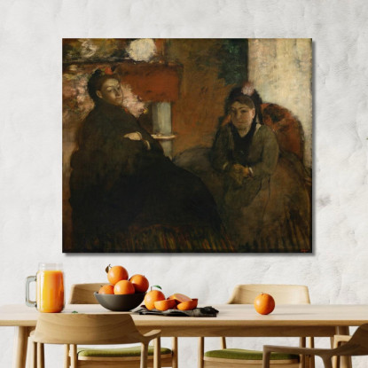 Ritratto Di Signora. Lisle E La Signora Loubens Edgar Degas edg233 quadro stampato su tela