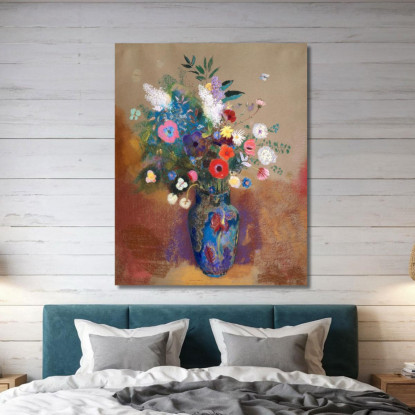 Mazzo Di Fiori Odilon Redon ord11 quadro stampato su tela