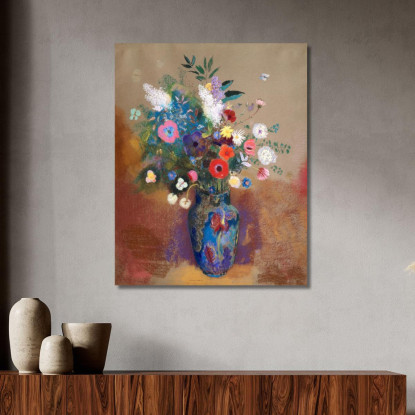 Mazzo Di Fiori Odilon Redon ord11 quadro stampato su tela