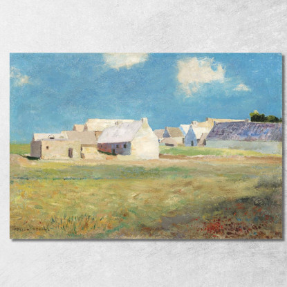 Villaggio Bretone Odilon Redon ord12 quadro stampato su tela