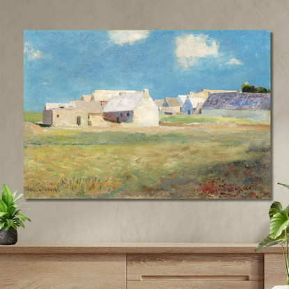 Villaggio Bretone Odilon Redon ord12 quadro stampato su tela